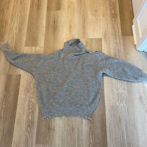 Shein size small grey knit sweater